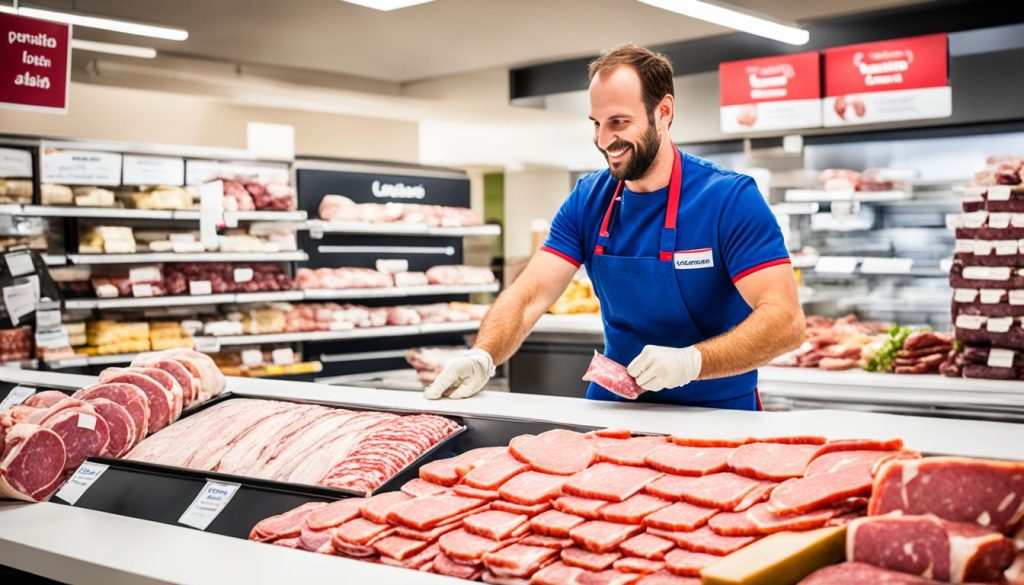 Ottenere posizione, Addetto salumi, Banco latticini, Passi candidatura